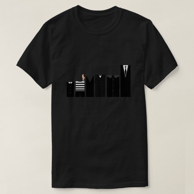 Familia Addams - Camiseta esencial simplista.png (Diseño del anverso)