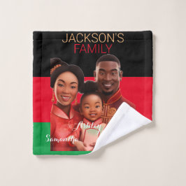 Familia africana norteamericana personalizada, his