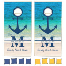 Familia Anchor de la Casa de Playa del Monograma d