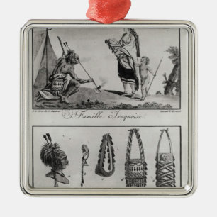 Familia, brazos y ornamentos Iroquois