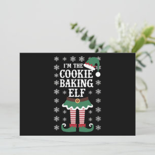 Familia coincidente con el elfo de Navidad que hor