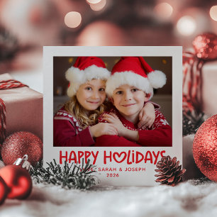 Familia Corazón Caprichoso Foto Feliz Navidad