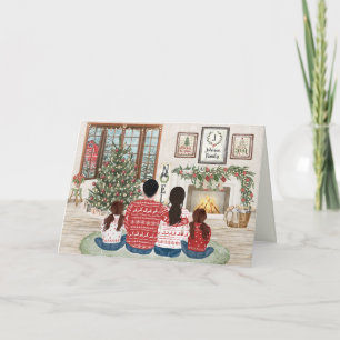 Familia de 4 Dos Niñas, Navidad en Familia junto a