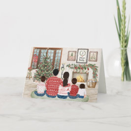 Familia de 5 Bebé Dos Niños, Navidad en Familia ju