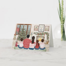 Familia de 5 Niña Dos Niños, Navidad Familiar junt