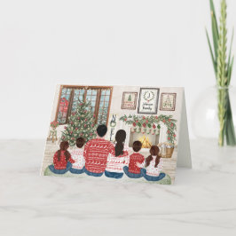 Familia de 6 Dos Chicas, Dos Chicos, Navidad junto