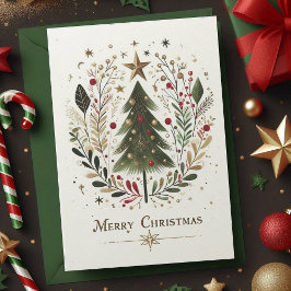 Familia de árboles navideños de navidad