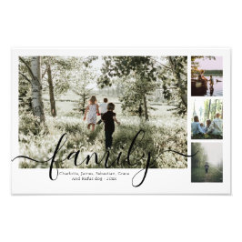 Familia de Collage de fotos de texto y fotografía