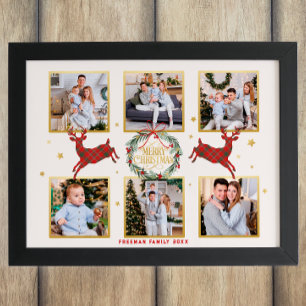 Familia de Collages de fotos de navidades mantener