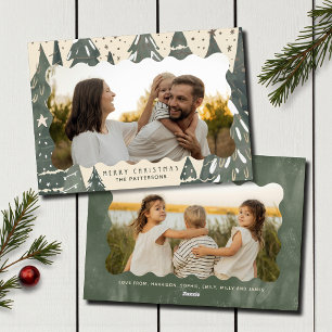 Familia de fotos de Feliz Navidad 2 Árboles de inv