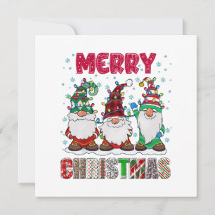 Familia de Gnomos Feliz Navidad Árbol de Navidad D