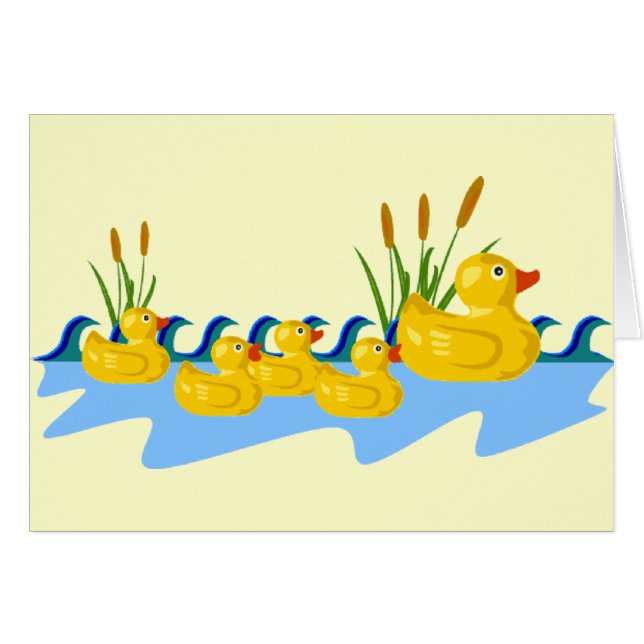 Familia de goma del pato (Anverso (Horizontal))