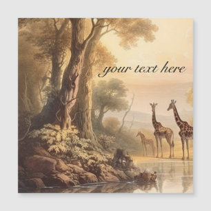 Familia de jirafas antiguas regalo personalizado b