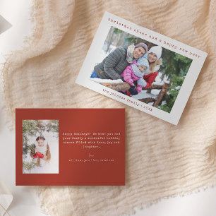 Familia de Moda minimalista 2 Foto   Tarjeta de na