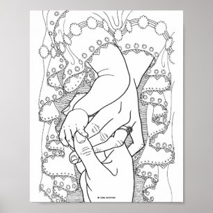 Familia de oraciones - impresión de arte