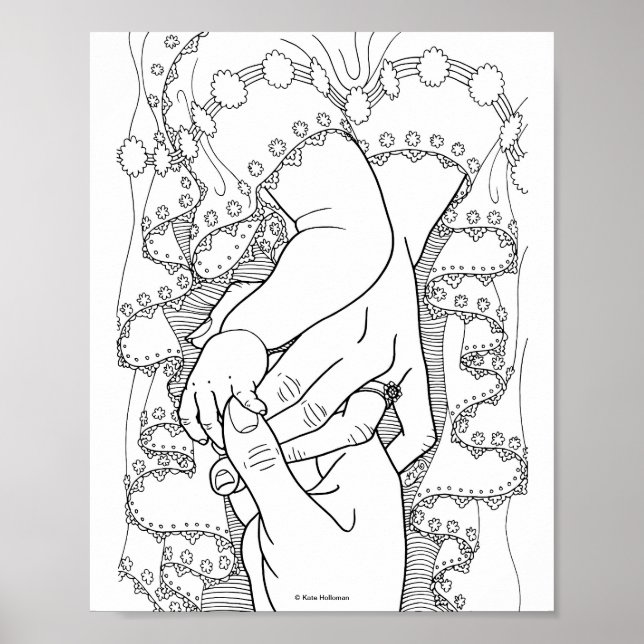 Familia de oraciones - impresión de arte (Frente)