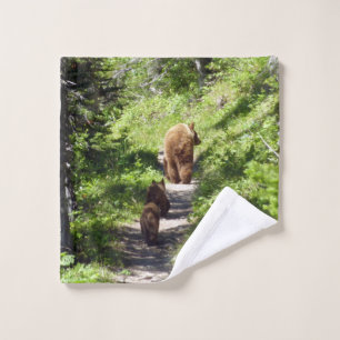 Familia de oso marrón