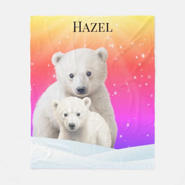 familia de oso polar arco iris (Anverso)