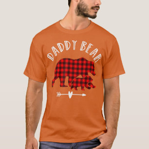 Familia de oso rojo de la camiseta roja del oso ro
