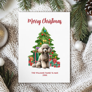 Familia de Perros Caniche Navidad