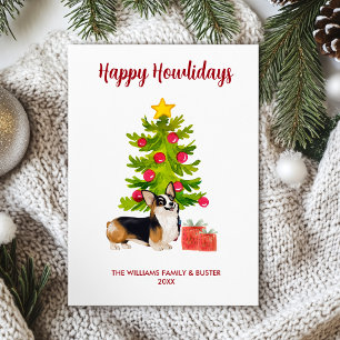 Familia de Perros Corgi Navidad