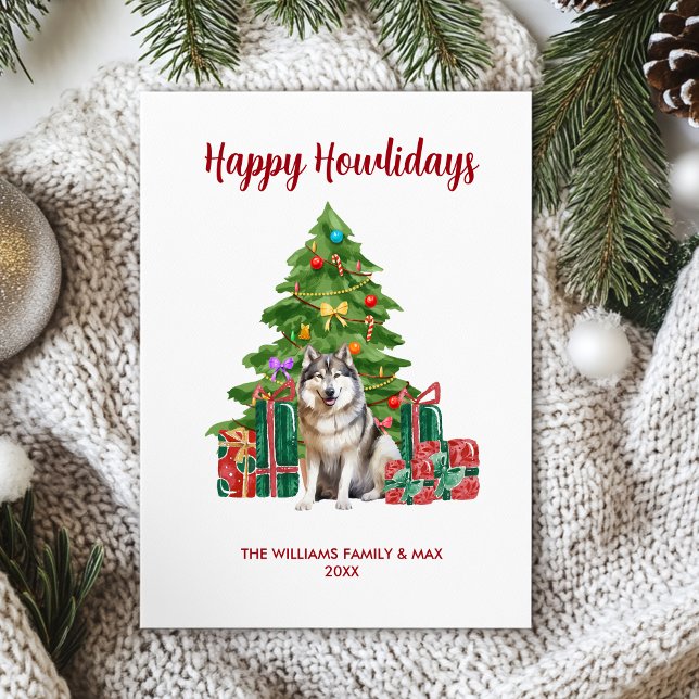 Familia de Perros Malamute Navidad (Subido por el creador)