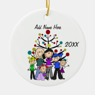 Familia de personalizables de Ornamento de Seis Fe