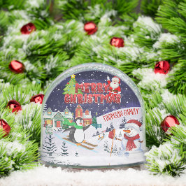 Familia de Personalizados del Globe de Nieve Navid