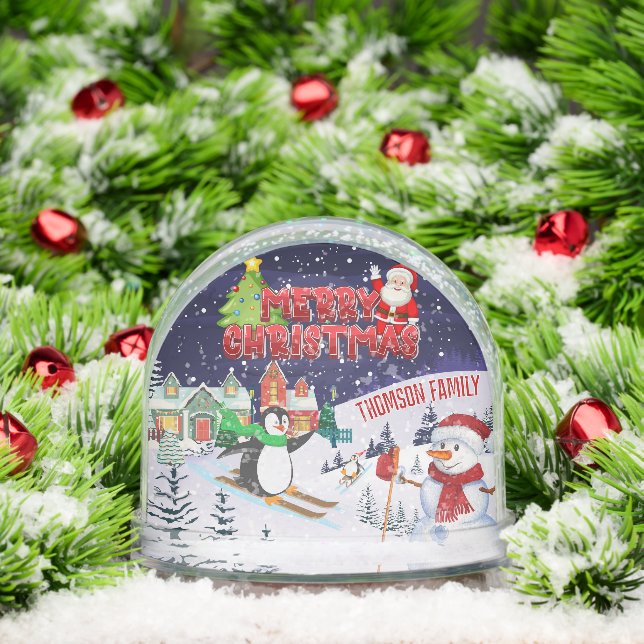 Familia de Personalizados del Globe de Nieve Navid (Navidad)