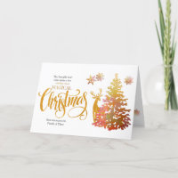 Familia de tres árboles de Navidad dorados