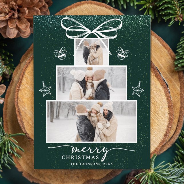 Familia del Árbol de Navidad 3 Colaje de Fotos Nav (Subido por el creador)