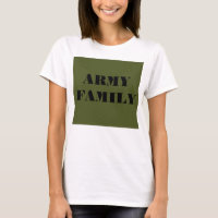 Familia del ejército de camisetas