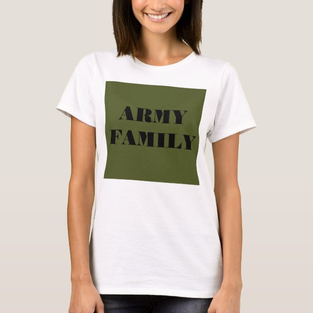 Familia del ejército de camisetas (Anverso)