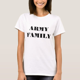 Familia del ejército de camisetas