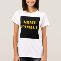 Familia del ejército de camisetas