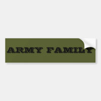 Familia del Ejército de pegatinas de parachoques