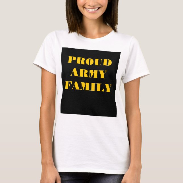 Familia del Ejército Orgulloso de Camisetas (Anverso)