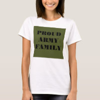 Familia del Ejército Orgulloso de Camisetas