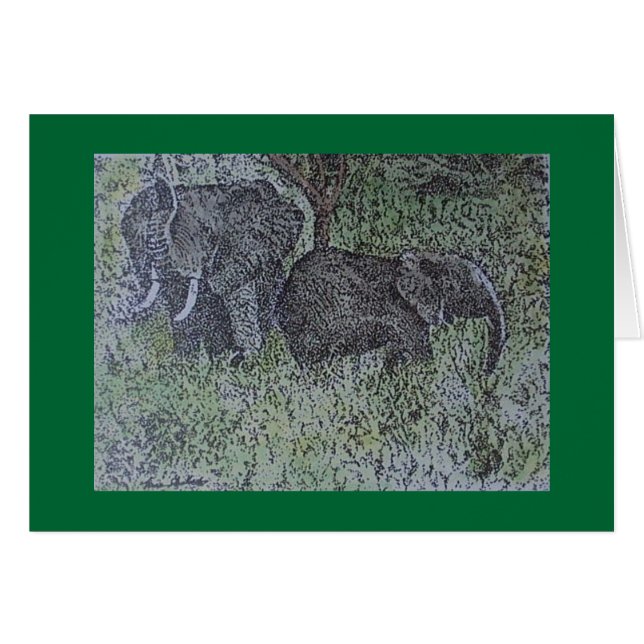 familia del elefante (Anverso (Horizontal))