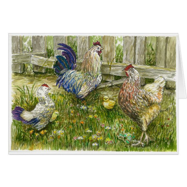 Familia del pollo (Anverso (Horizontal))