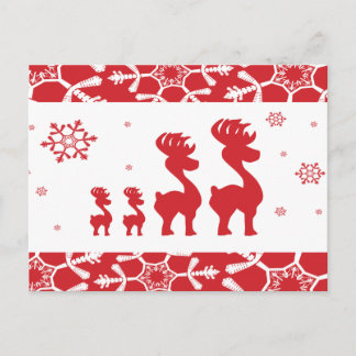 Familia del reno del navidad