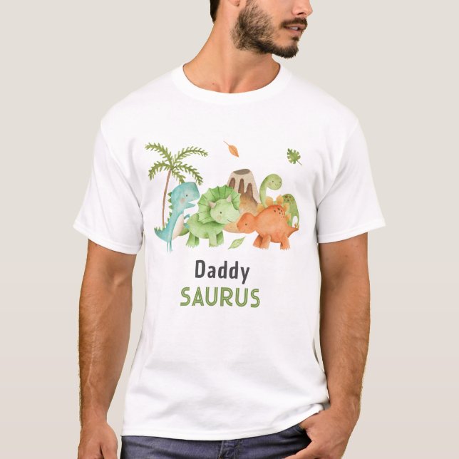 Familia Dinosaurios Padres De Camisetas (Anverso)