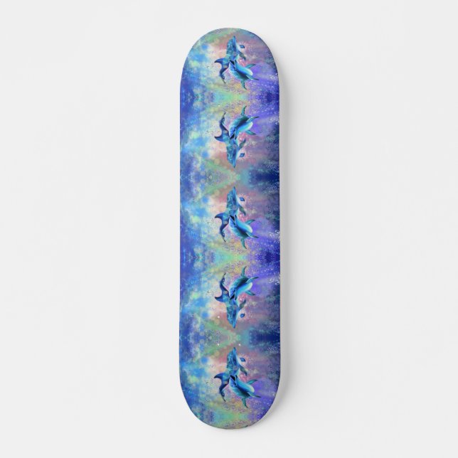 Familia Dolphins Couple Skateboard (Anverso )