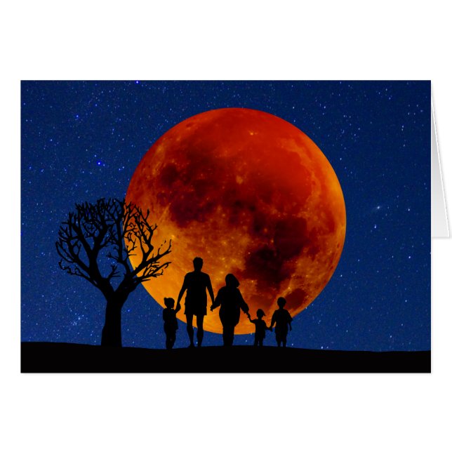 Familia Eclipse Lunar de Luna de Sangre (Anverso (Horizontal))