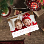Familia fotográfica de navidades | Tarjeta postal<br><div class="desc">Celebra el espíritu de la temporada con nuestra elegante postal de Navidades en suaves tonos neutros. Con su foto familiar favorita y su texto de personalizable que dice "Esto son Navidades", junto con un nombre personalizado, esta tarjeta le agrega un toque de sentido a sus saludos de vacaciones. Perfecto para...</div>