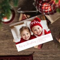 Familia fotográfica de navidades | Tarjeta postal