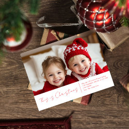 Familia fotográfica de navidades | Tarjeta postal