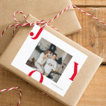 Familia fotográfica de navidades | Tarjeta postal<br><div class="desc">Familia fotográfica de navidades | Alegría roja</div>