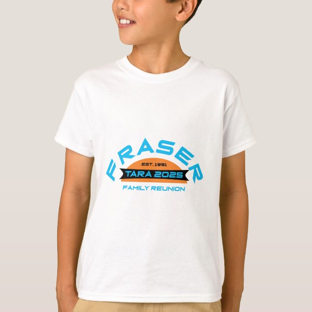 Familia Fraser Reunión 2025 Diseño 2 Camisetas par (Anverso)