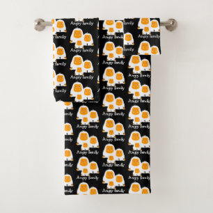 Familia furiosa Monos diseñan T-Shirt Bath Mat